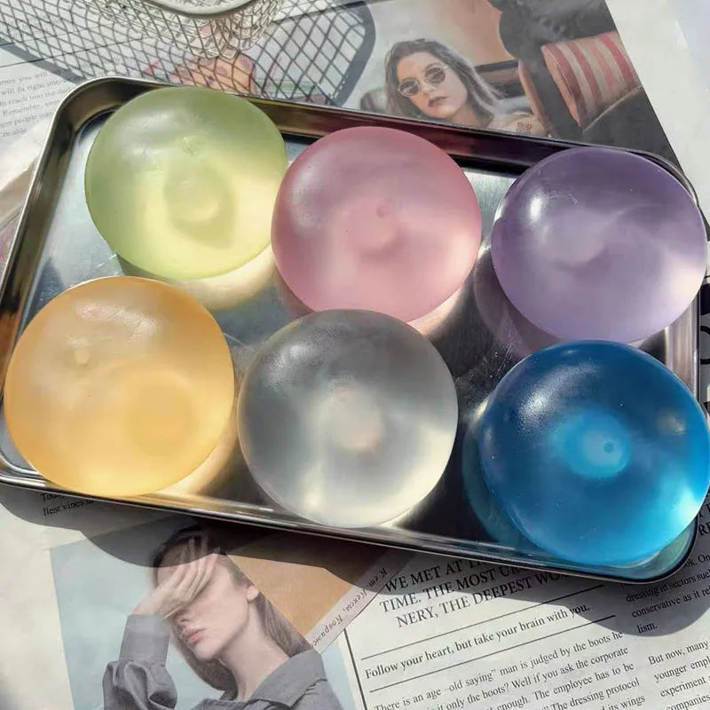 6cm Coconut Oil Stress Ball Shapeable Squeeze Ball Non-Bounce Fidget Toy ASMR Sensory Anti-Stress Festival Gift
