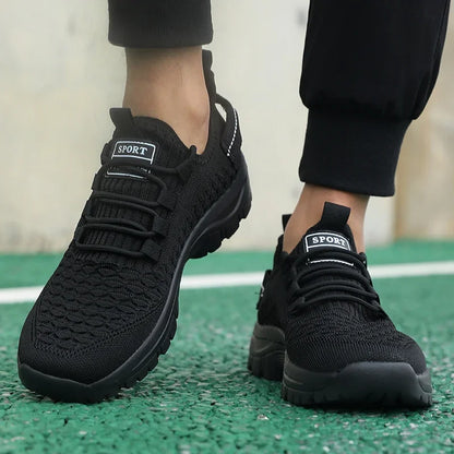 Men Sneakers Thick Soled Casual Shoes Men Cushioning Sports Shoes Lightweight Outdoor Walking Shoes Plus Size 39-46 Sneakers Men