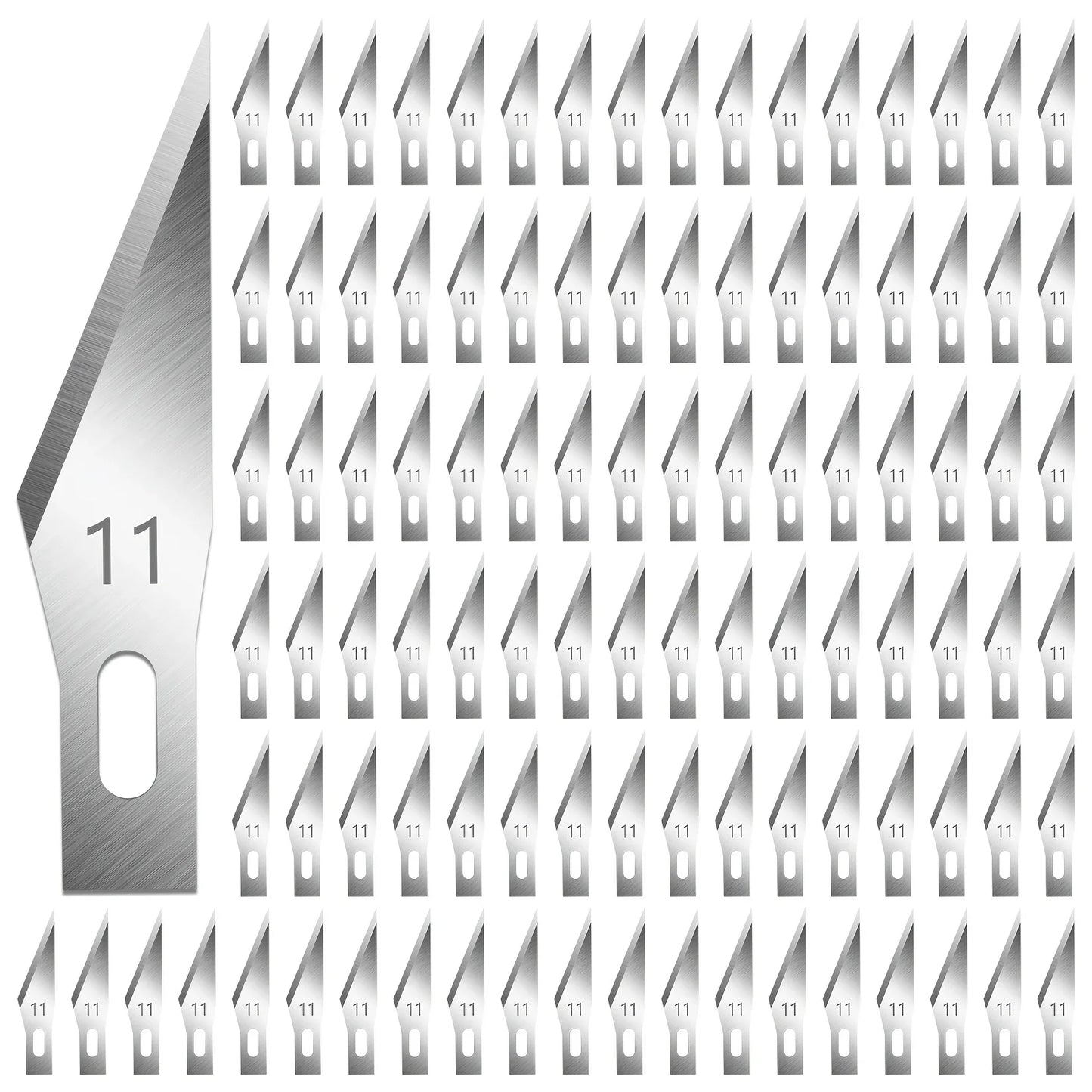 Exacto High Carbon Steel Blades, 100/200/300PCS Craft Knife Blades, Exacto Knife Blades 11,11 Exacto Knife Refill Blades