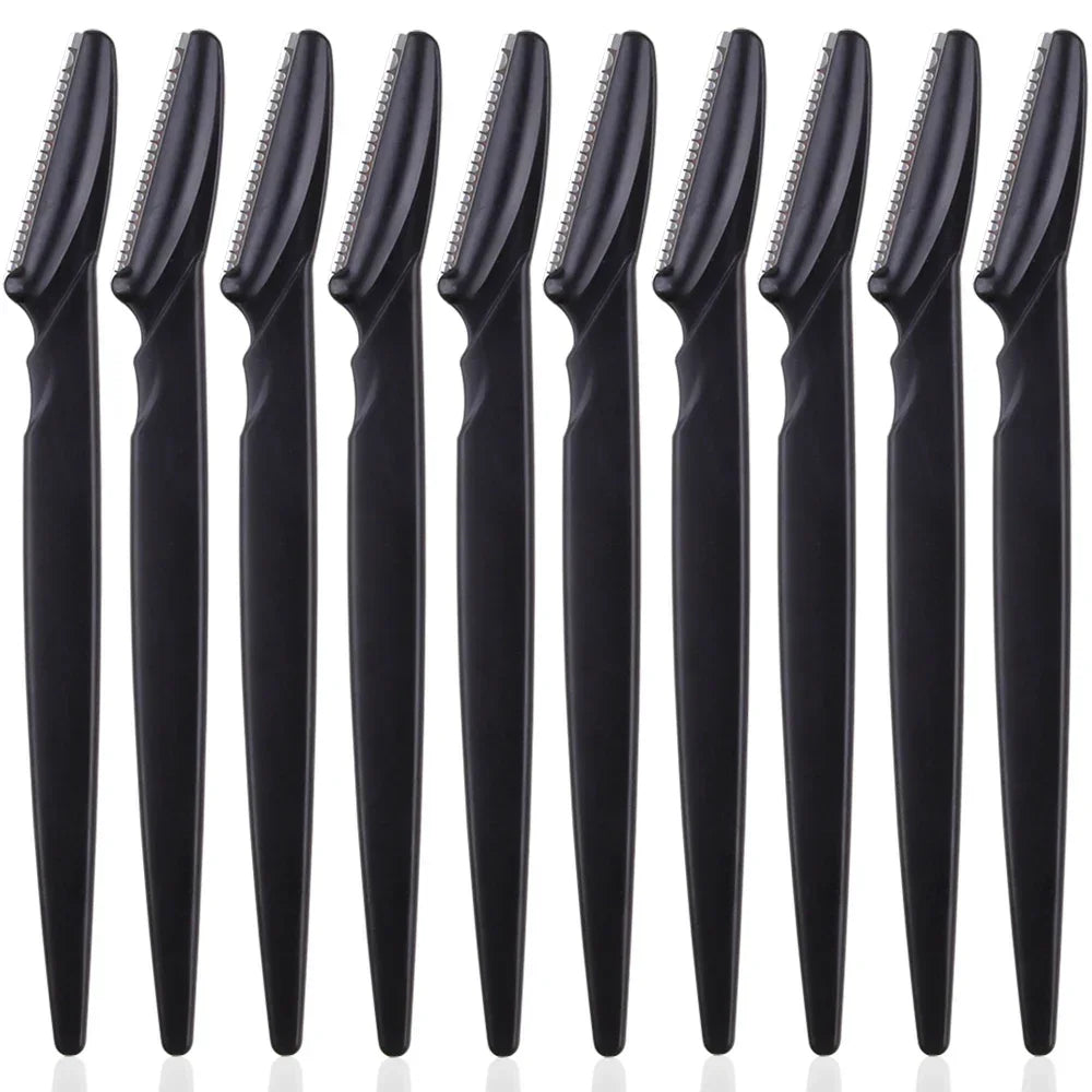 Portable Eyebrow Trimmer Blade Women's Face Shaver Safety Knife Makeup Scraper Hair Removal Tool for Eyebrow Epilation