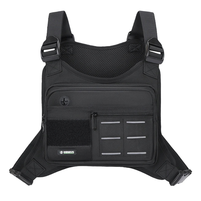 Tactical Chest Rig Bag Men Waterproof Crossbody Harness Vest Molle Pouch Outdoor Hiking Cycling Running EDC Gear Storage Pack