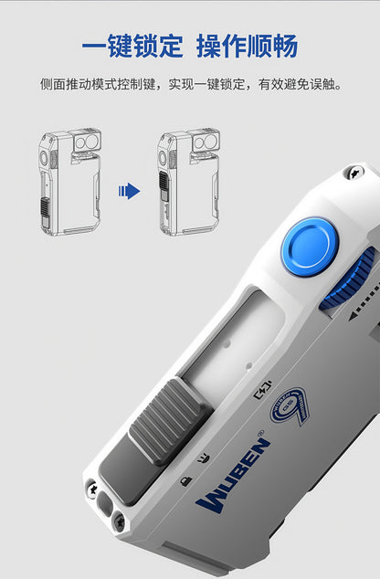 WUBEN G5 Rechargeable EDC Flashlight, 400 Lumens Dual Light Sources Mini Flashlight with RGB Light, Portable Pocket Flashlights