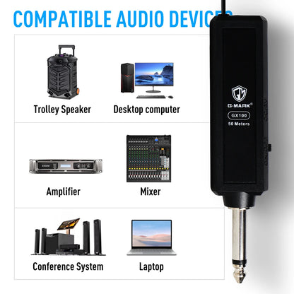 Wireless Transmitter System G-MARK GX100 Professional UHF headset Mic 50M For Party Show Stage Wedding Church
