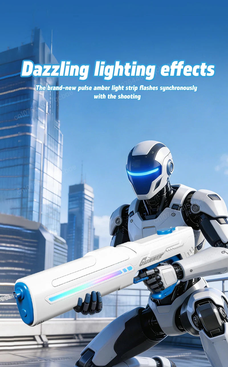 2026 New Pulse Electric Water Gun Fully Automatic Large Capacity Continuous Shooting Children's Beach Water Gun Party Toy