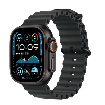 Ocean Strap for apple watch Band 44mm 40mm 45mm 41mm 49mm 46mm silicone correas bracelet iWatch series 7 5 6 3 se 8 Ultra 2 9 10