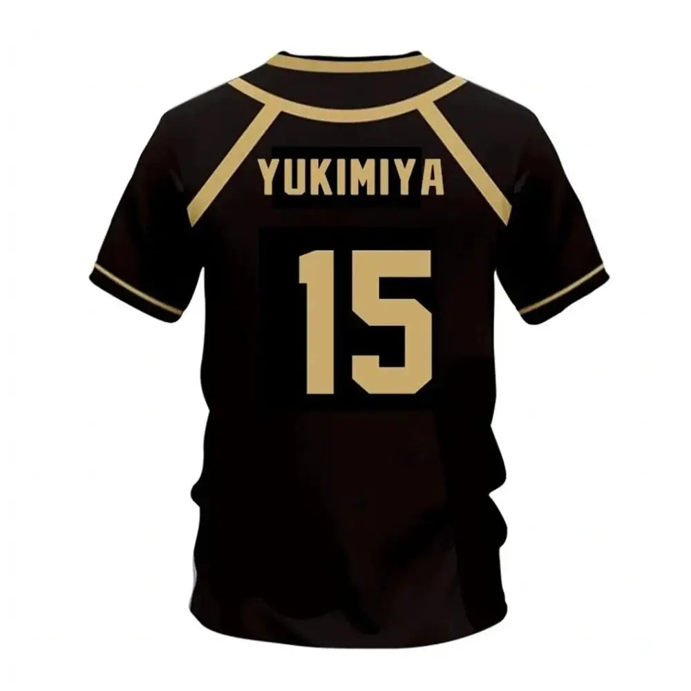Blue Lock Jersey Futsal Pattern Vl Replika Anime Bastard Munich Summer Men'S And Women'S 3Dt Shirt Casual Sports T Shirt Top