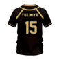 Blue Lock Jersey Futsal Pattern Vl Replika Anime Bastard Munich Summer Men'S And Women'S 3Dt Shirt Casual Sports T Shirt Top