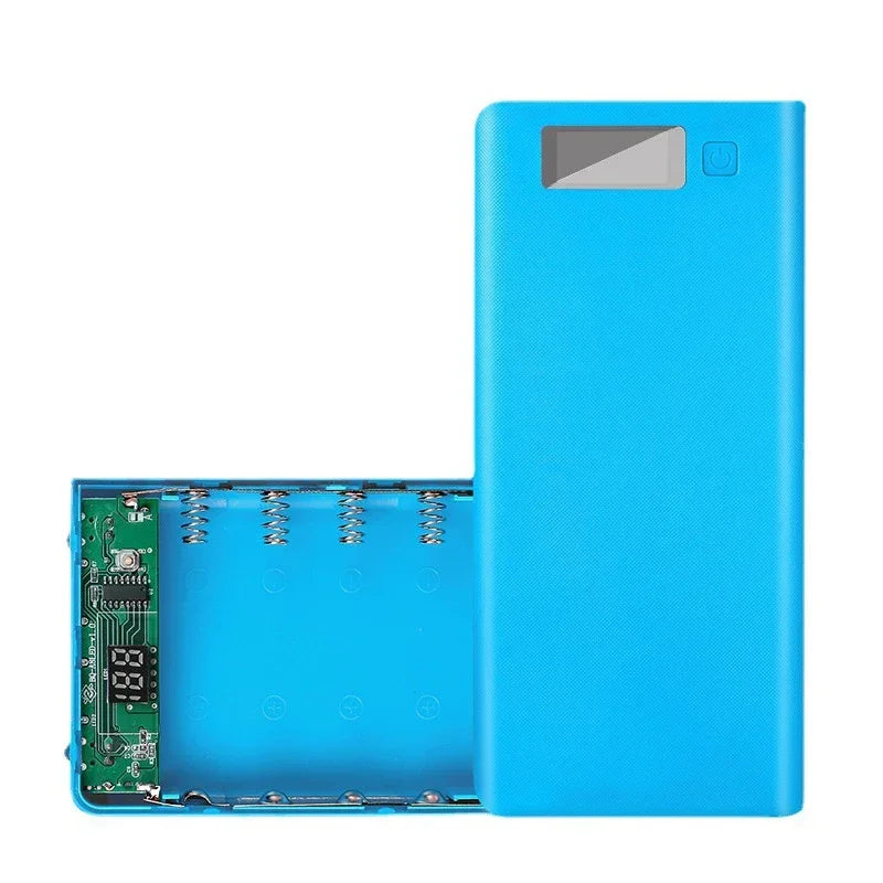 8×18650 Battery Box LED Power Bank Shell Case Dual USB Charging Storage Box Portable Battery Holder Mobile Phone Charger Case
