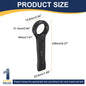 Uxcell Box End Striking Ring Wrench 17mm-48mm Metric CR-V Steel 12-Point Flat Strike Wrench Baking Paint Single Head Spanner