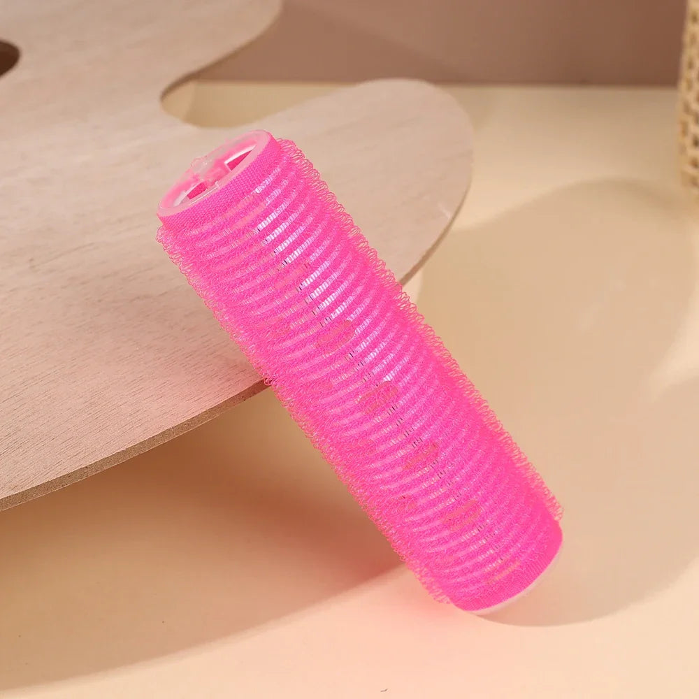 Self-adhesive Curling Tube Natural Stuckless Salon Hairdressing Curlers for Girl Beauty Styling Tool Pink Black Hair Roller Bang