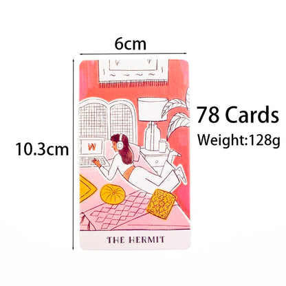 78pcs Real Talk Tarot Deck + PDF Guidebook 10.3*6cm Divination Game Family Friends Party Collectibles