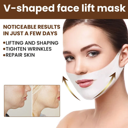 EELHOE Face Lifting Masks V Shaping Face Chin Firming Moisturizing Anti Aging Anti Sagging V Shape Face Lift up Mask Skin Care