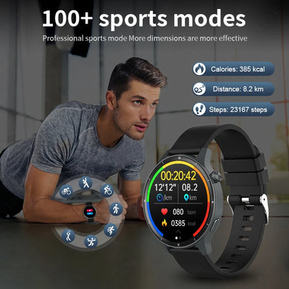 Inteligentny zegarek LIGE dla kobiet i mężczyzn, z połączeniami Bluetooth, sportowa bransoletka fitness, zdrowie kobiet, dynamiczna tarcza 3D, smartwatch damski, nowość 2026