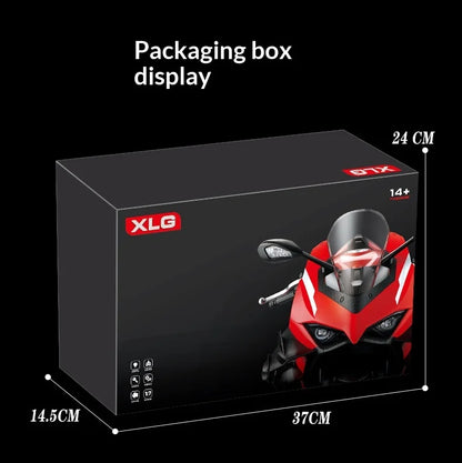 XLG 1:7 Ducati Panigale V4S Motorcycle Model - Alloy Die-Cast with Smoke Effect & Light/Sound Official Licensed Collector‘s Gift