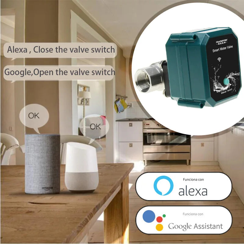 Wifi Tuya Water Valve Shut off Water Rate 0% To 100% Zigbee Ball Valve Garden Smart Faucet Automation Controller Home Assistant