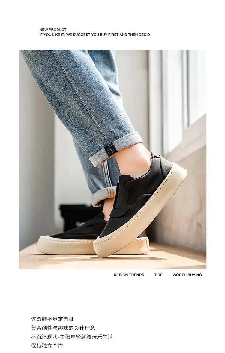 Pressure Relief Slip on Loafers Quick Slip on Construction, Breathable Fabric Stop Sweating, Light Burden for All-Day Walking