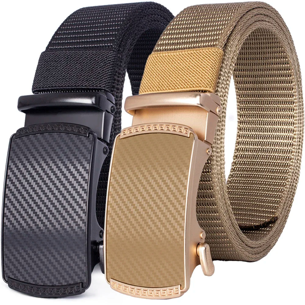 Automatic Buckle Light Comfortable Nylon Military Belt Outdoor Hunting Multifunctional Tactical Canvas Belt High Quality Men Bel