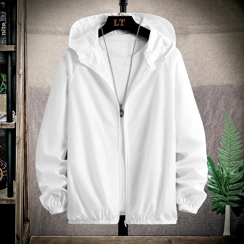 Camping Rain Jacket Men Women Waterproof Sun Protection Clothing Fishing Hunting Clothes Quick Dry Skin Windbreaker With Pocket