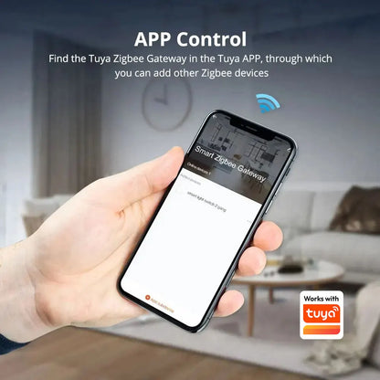 Zemismart Zigbee Gateway Hub Long Range Smart Home Bridge Wired with Network Cable Work with Tuya App Control Zigbee Devices