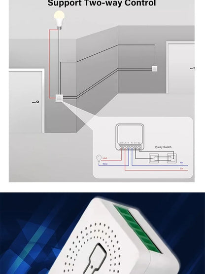 Smart Switch Module WiFi ZigBee Tuya Smart Life App Remote DIY Delay Support 2-way Control with Alexa Google Home Voice Control