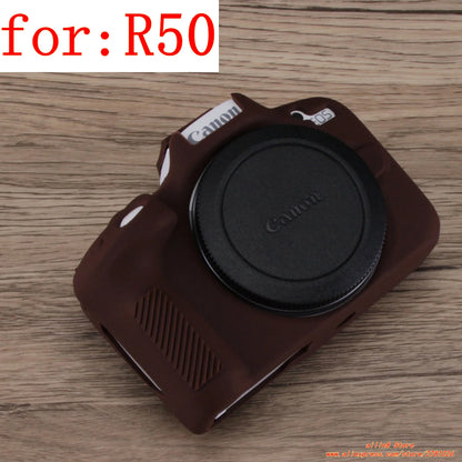 for Canon EOS-R100 Camera Soft Case R50 Silicone shell protective cover Prevent scratching the camera bag One shoulder neck bag