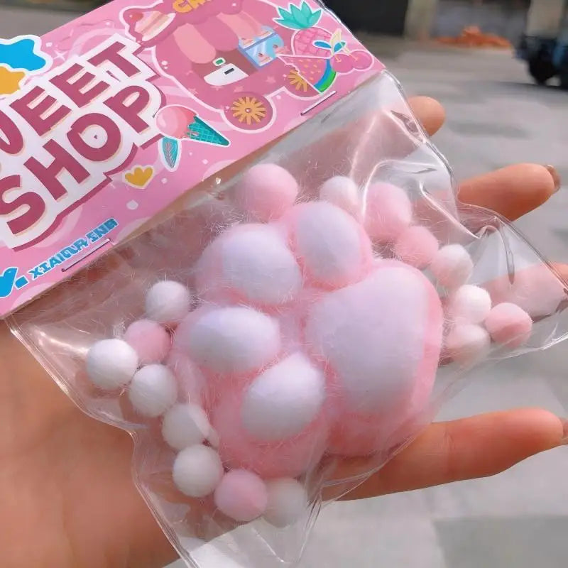 16pcs Cat Claw Squishy Soft Toy Multicolour Simulated Cat Claw Model Stress Relief Slow Rebound Decompression Office Decor Gifts
