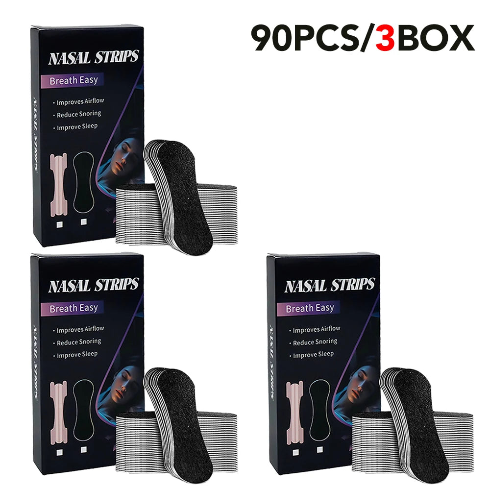 Nasal Strips for Snoring Nasal Patch Correction Physical Expansion Breathable Nasal Patch Better Sleep Anti-Snoring Nasal Strip