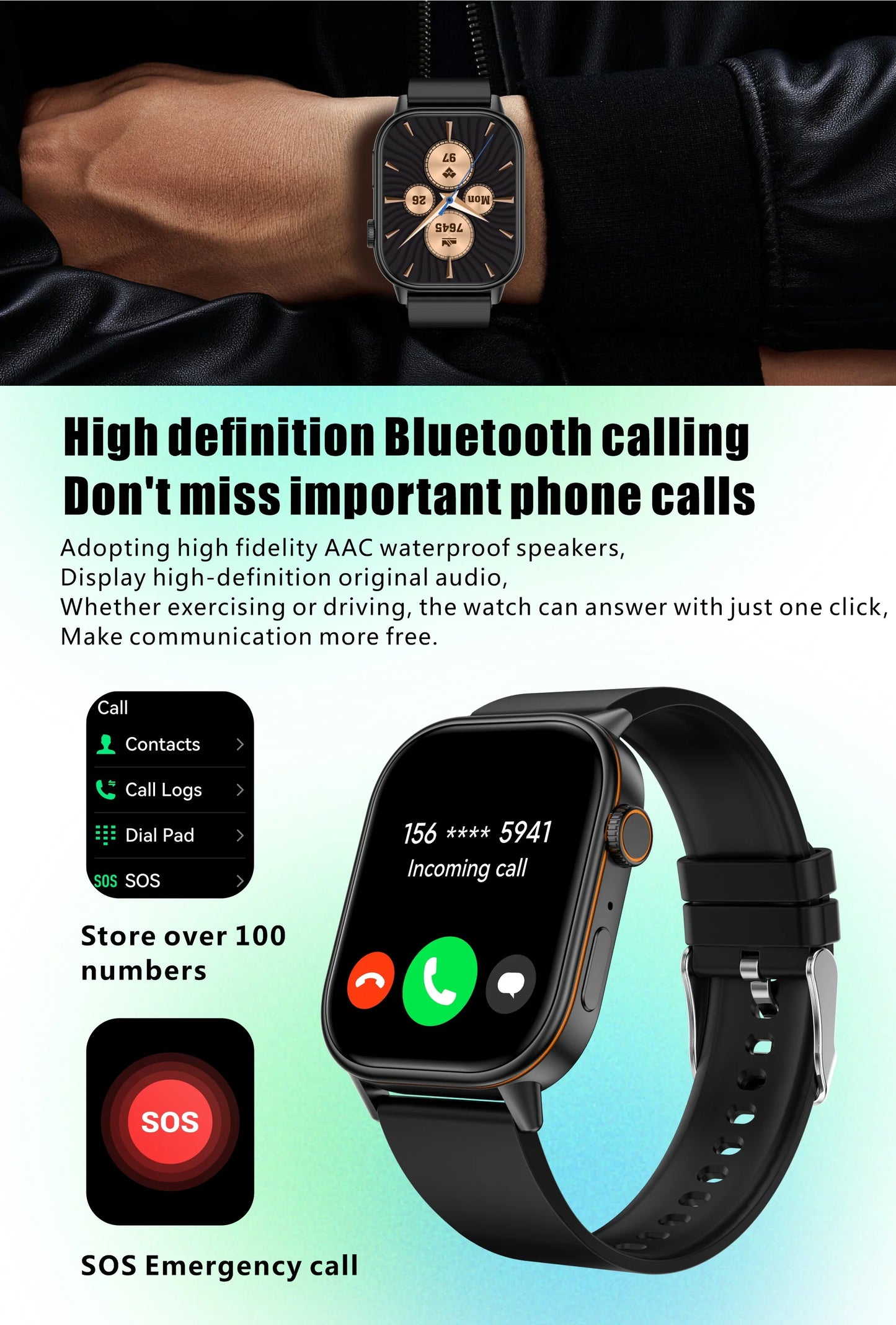 2026New Military Dual-band GPS Smart Watch Compass IP68K Waterproof Bluetooth Call Heart rate Sports Smart Watch For IOS Andriod