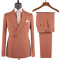 Elegant 2-Piece Men's Suit Slim Fit  Blazer And Pants Set for Wedding Groom Tuxedo Business Party