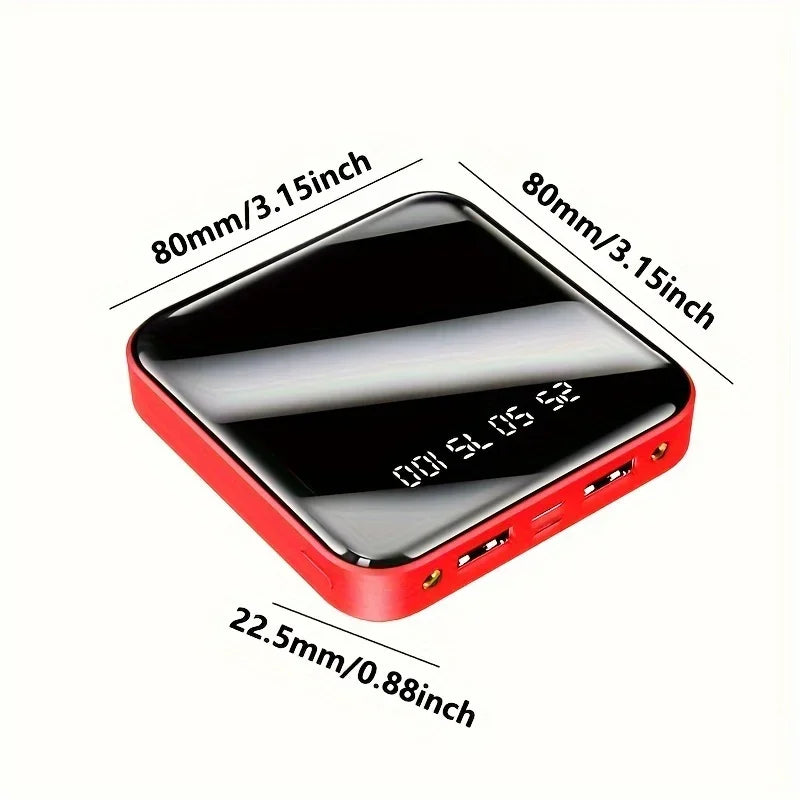 30000mAh Mini Power Bank Fast Charging Large Capacity Portable Power Bank 4 in 1 Cable for Xiaomi iPhone Samsung Huawei 2025 New