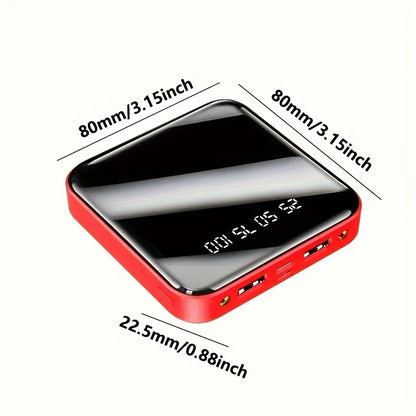 30000mAh Mini Power Bank Fast Charging Large Capacity Portable Power Bank 4 in 1 Cable for Xiaomi iPhone Samsung Huawei 2025 New