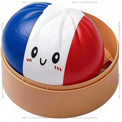 2026 football series steamed bun Squishy Stress Ball Fidget Toy, Soft Squeeze Anxiety Relief Sensory Toy for Kids Adults