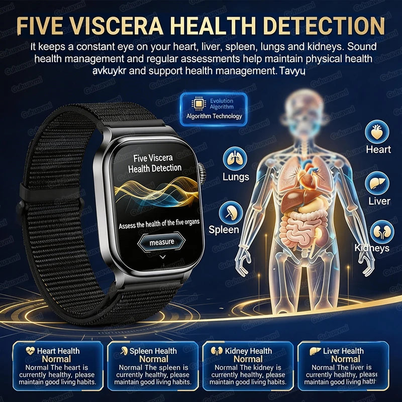 New Blood Lipids Uric Acid Blood pressure Smart Watch Men ECG+PPG Fitness Tracker Clock Heart Rate Bluetooth call Smart watches