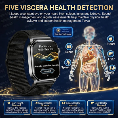 New Blood Lipids Uric Acid Blood pressure Smart Watch Men ECG+PPG Fitness Tracker Clock Heart Rate Bluetooth call Smart watches