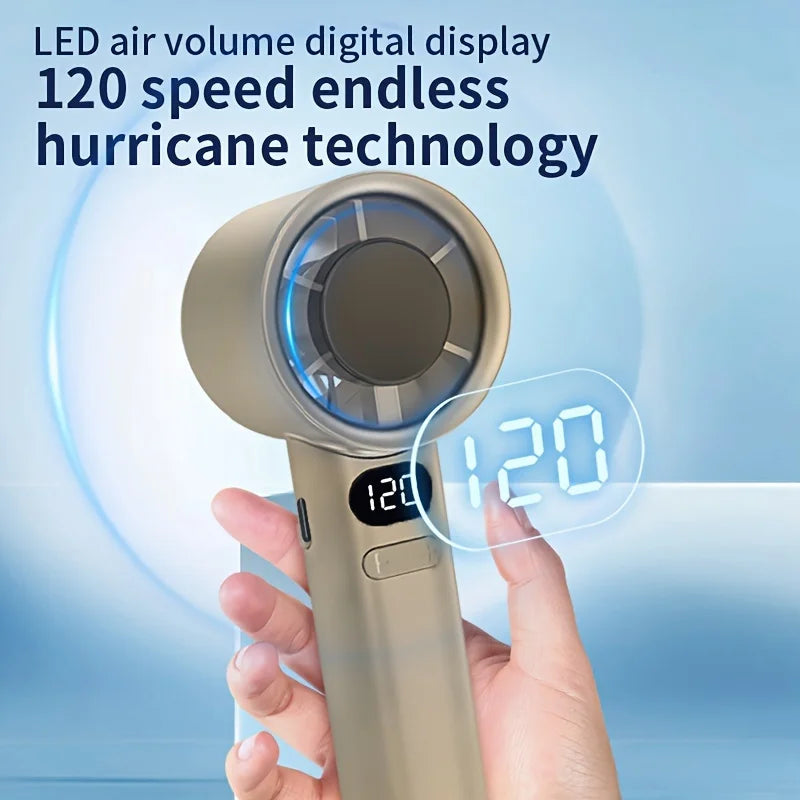 Portable Handheld Mini Fan, Powerful Wind Speed, Convenient USB Charging, Suitable for Travel, Outdoor Activities, and Summer