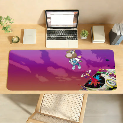 Singer K-Kanye W-West Mouse Pad Non-slip Desk Mat PC Laptop Accessories Rubber Office Keyboard Large Gamers Decoracion