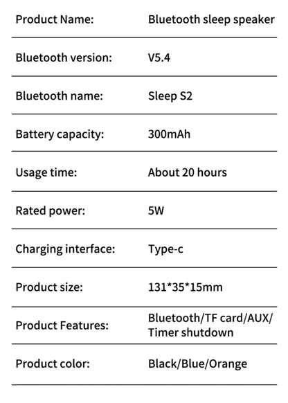 High Quality Bone Conduction Sleep Bluetooth Speaker White Noise Rechargeable Under-pillow Speaker Portable Ultrasonic Sleep Aid