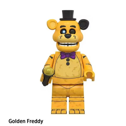 NEW FNAF Nights Game Figure Mini Figures Building BlocksSkeleton Thriller Toys gift kids toys mould king