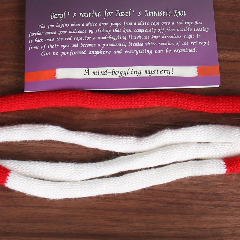 cotton hand-woven soft rope Acrobatic Knot By Daryl Jumping Knot Of Pakistan Carrick-Bend  Rope Stage Magic Tricks Gimmick Ind