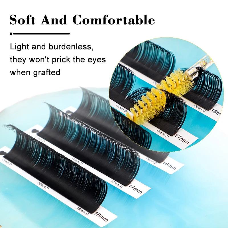 8-20mm MIX Individual Volume Lashes Matte Black Premium Classic Eyelash Extension Natural Soft Eyelashes Supplies for Eye Beauty