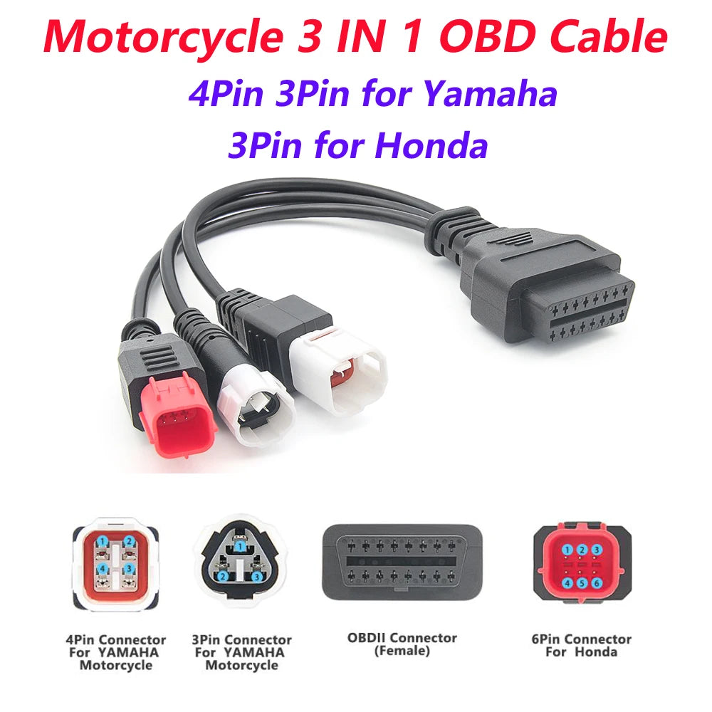 OBD2 Scanner Fault Code Reader JFIND JF700 Car Motorcycle OBDII Diagnostic Tools Voltage Charging Test for Yamaha Honda ELM327