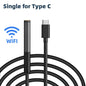 KERUI 2MP Industrial Endoscope Camera Single/Dual Lens Mini Inspection Camera for Iphone Waterproof Pipeline Borescope Type C