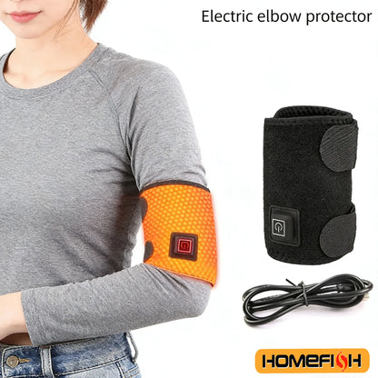 1PC Electric Heated Massage Knee Support - 3-Temperature Control, Universal Elbow & Shoulder Warm Wrap