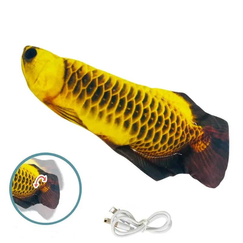 Fashion USB Charger Fish Interactive Electric Floppy Fish Cat Toy  Pet Cats Chew Bite Toys Pet Supplies Cats Dog Cat Toys Fish