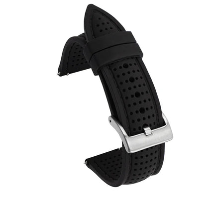 Miękki silikonowy pasek do zegarka 20mm 22mm 24mm, sportowy, wodoodporny, oddychający, z szybkim zapięciem, bransoleta do zegarka, dla mężczyzn i kobiet