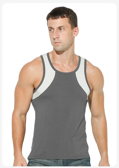 Vest Men's Comfortable Breathable Sling Hurdle Short-Sleeved Young Boys Sports Running Sleeveless T-Shirt Bottoming Shirt Unders