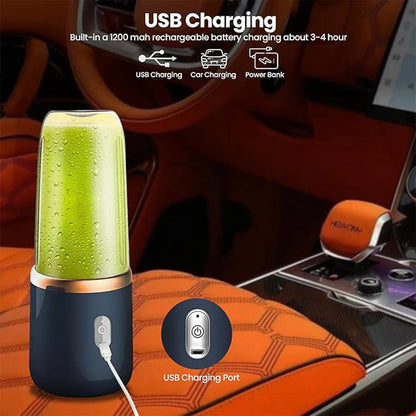 400ml Portable Blender, USB Rechargeable Personal Juicer Cup for Smoothies & Shakes