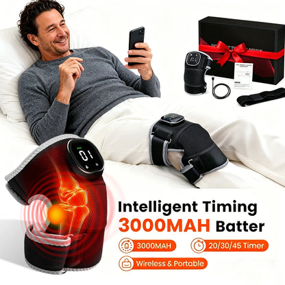 Infrared Heating Vibration Brace USB Plug In 660nm 850nm Red Light Pad for Knee Shoulder Elbow Joint Relax