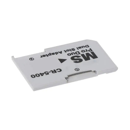 Dual TF to Memory Stick MS Pro for Duo for PSP Card Dual 2 Slot Adapter Converter for PSP, White Drop Shipping