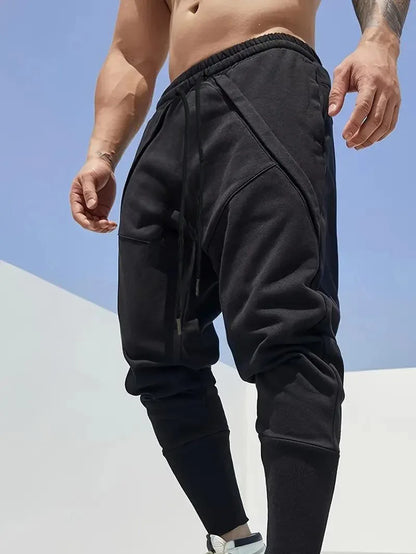 Joggers Man Breathable Sports Pants Spring Summer Drawstring Jogger Pants Fashion Sweatpants Streetwear Casual Skinny Trousers